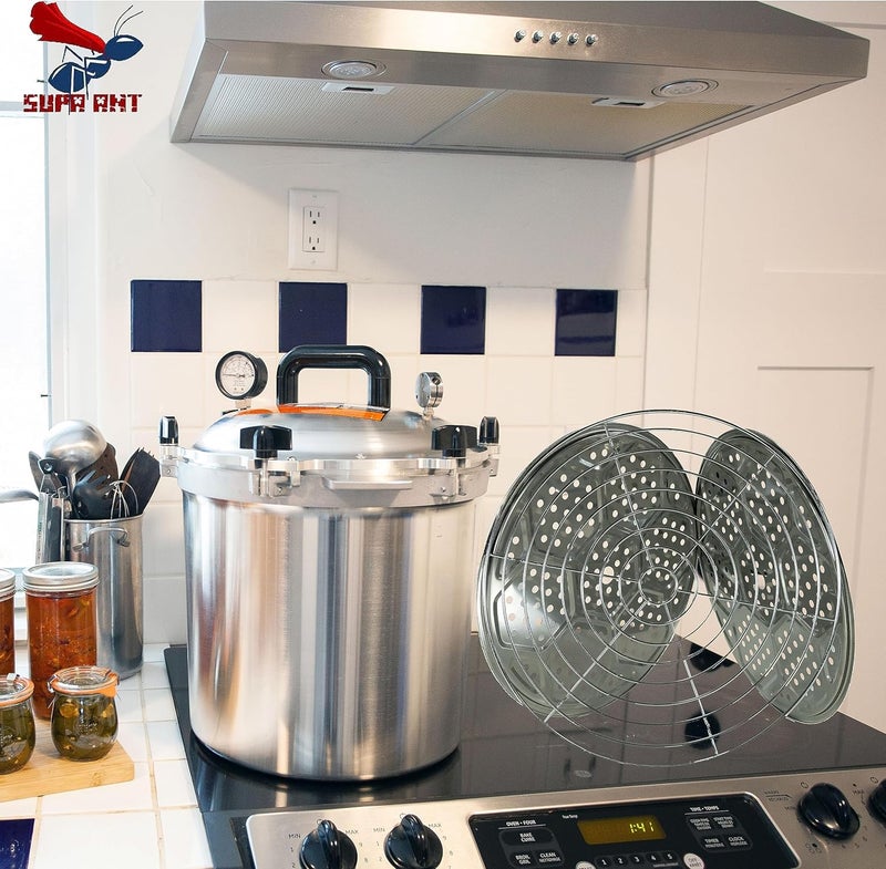 Supa Ant Canning Rack - Pot Rack - Canning Rack for Water Bath Canner Rack - Stainless Steel Rack - Canning Pot Rack - Canning Rack for Stock Pot - Pressure Canner Rack-10.8in 2 Canning Supplies Rack & 1 Base - Image 5